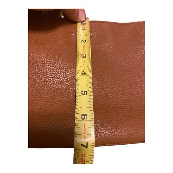 Kate Spade Leila Triple Gusset Crossbody Bag Warm Gingerbread Pebbled Leather - Picture 12 of 13